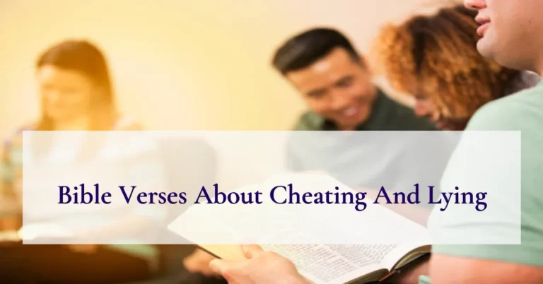 Bible Verses About Cheating And Lying