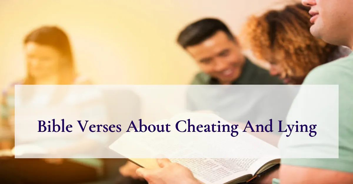 Bible Verses About Cheating And Lying