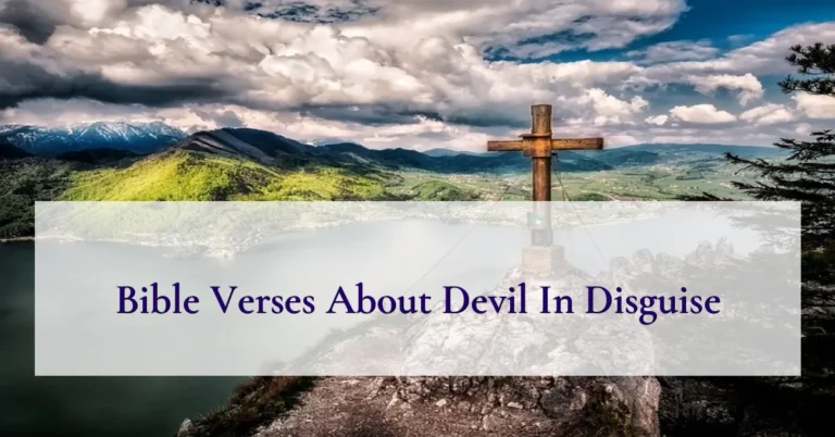 Bible Verses About Devil In Disguise