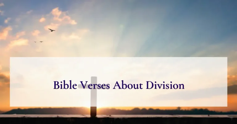 Bible Verses About Division