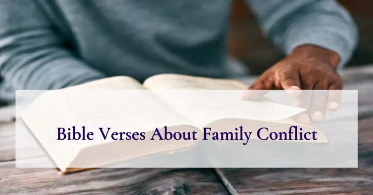 Bible Verses About Family Conflict