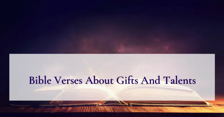 Bible Verses About Gifts And Talents