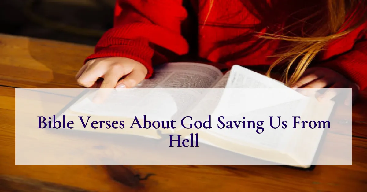 Bible Verses About God Saving Us From Hell