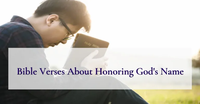Bible Verses About Honoring God's Name