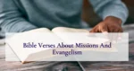 Bible Verses About Missions And Evangelism