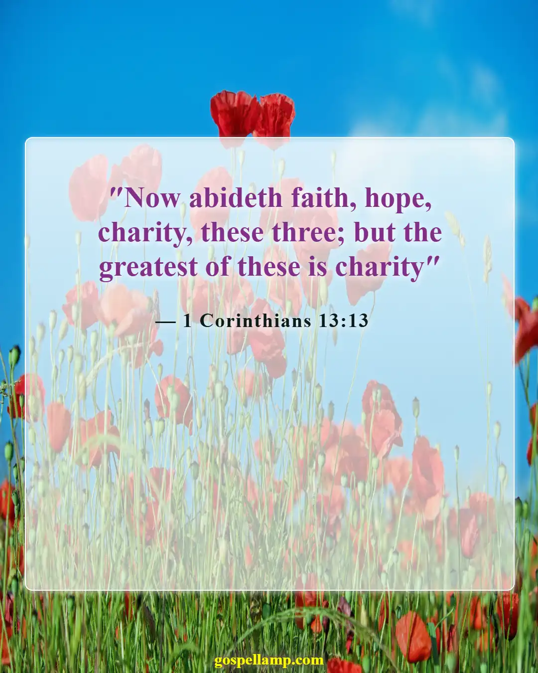Bible Verses About Love And Compassion (1 Corinthians 13:13)