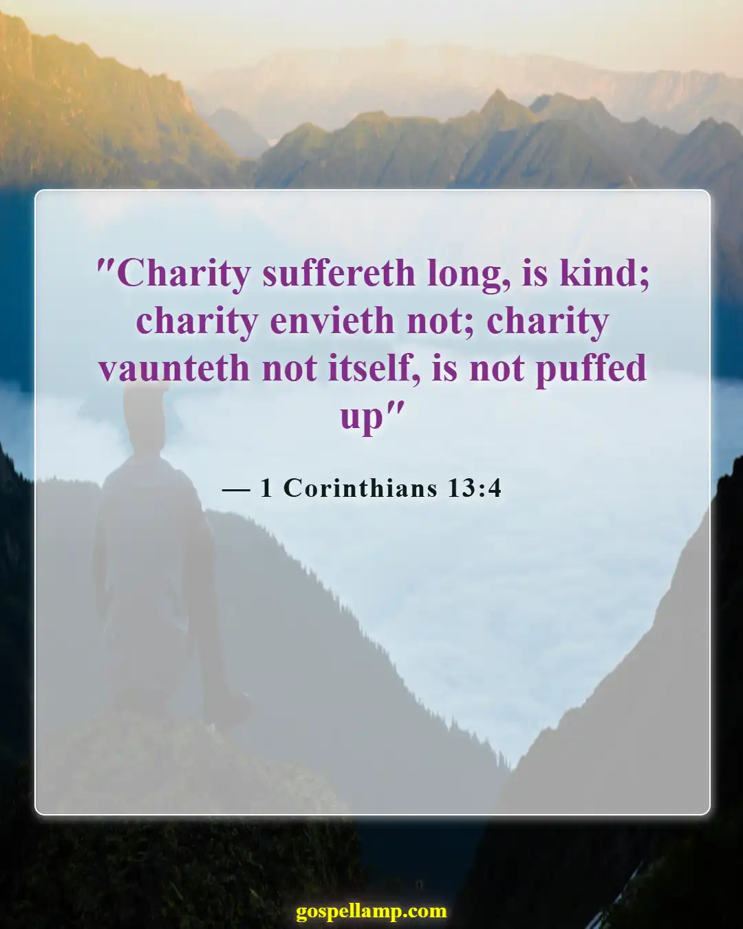 1 Corinthians 13:4 :- Love is patient in difficult situations