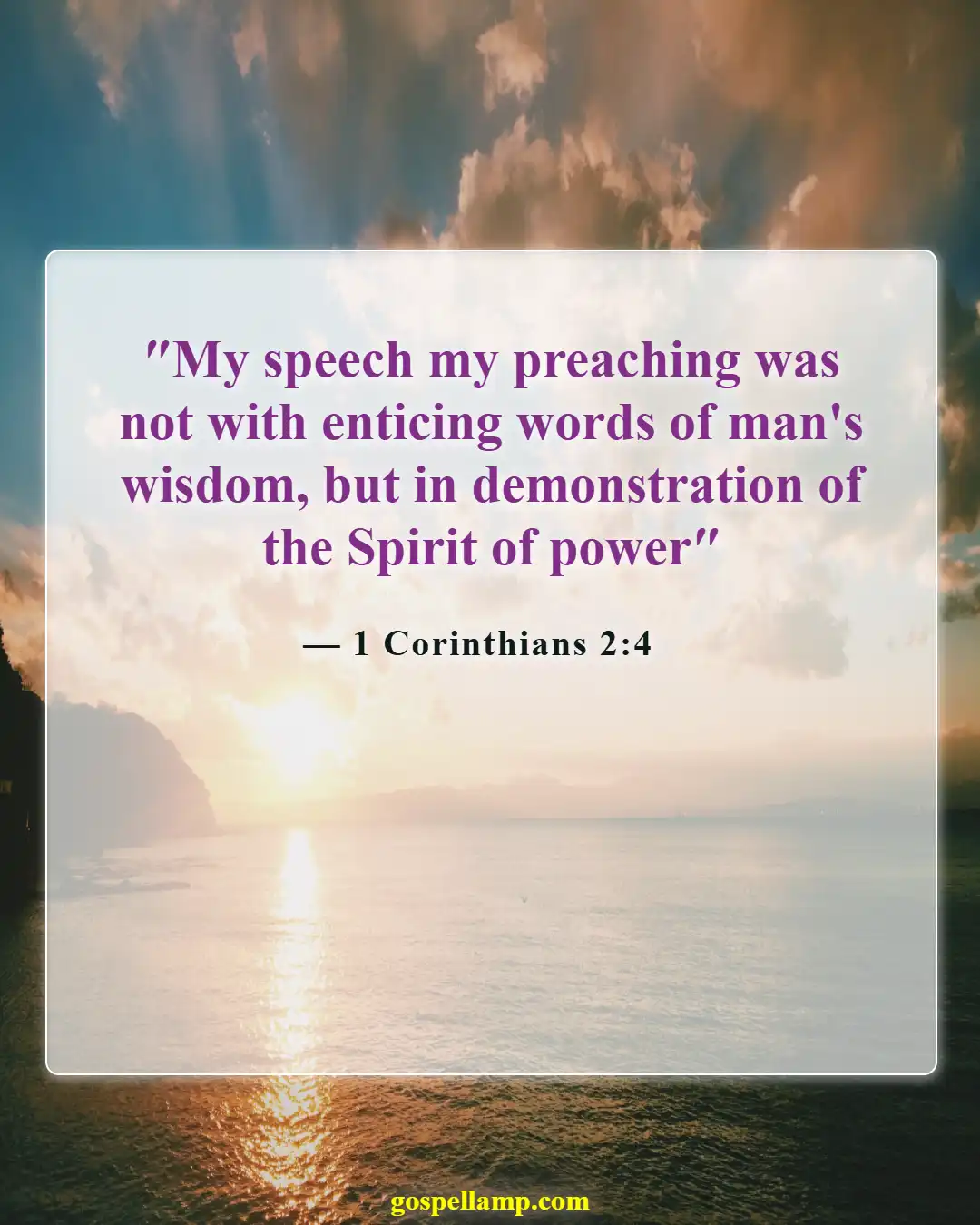 Bible Verses About Spiritual Energy (1 Corinthians 2:4)