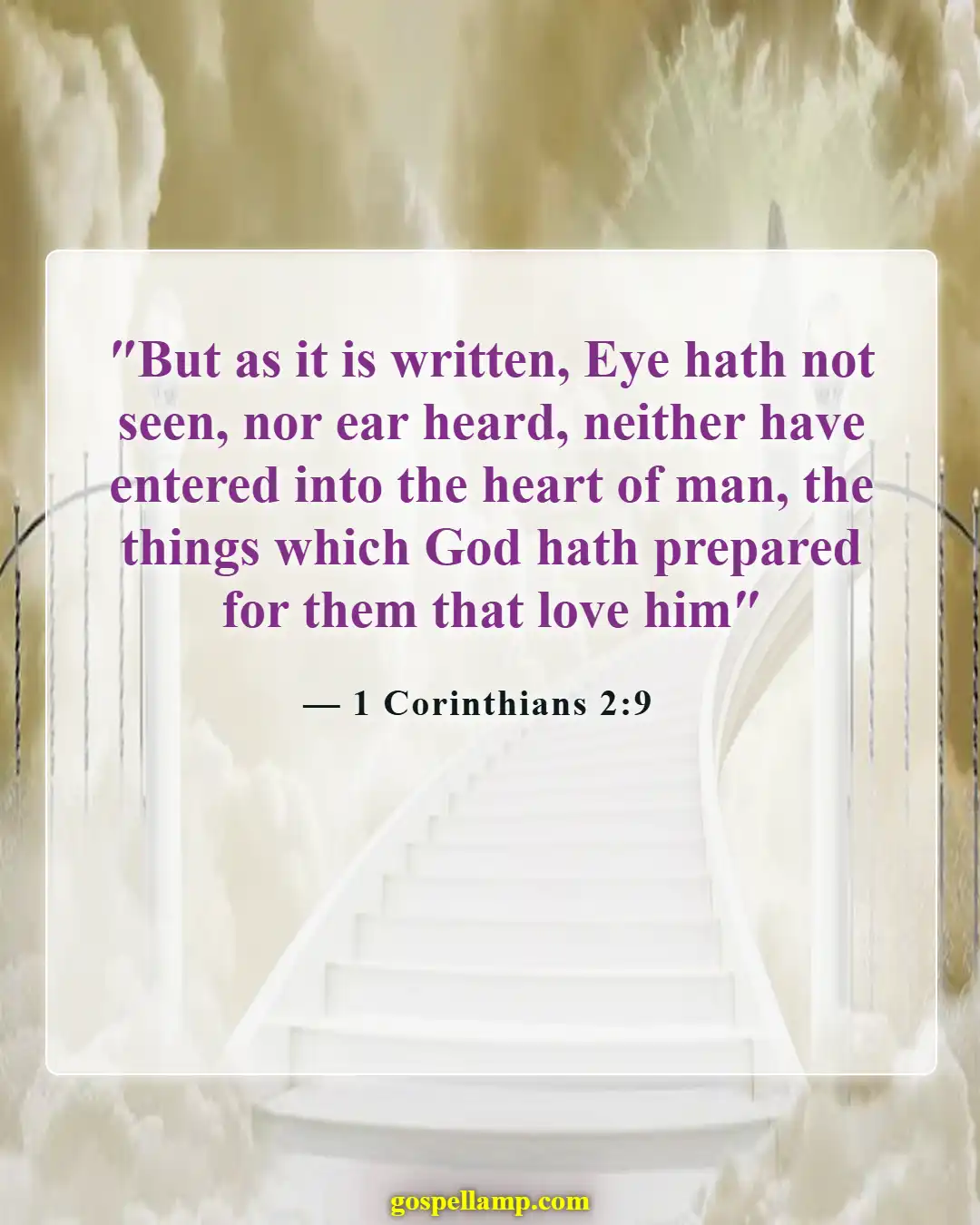 1 Corinthians 2:9 :- Unimaginable future blessings await believers in Christ
