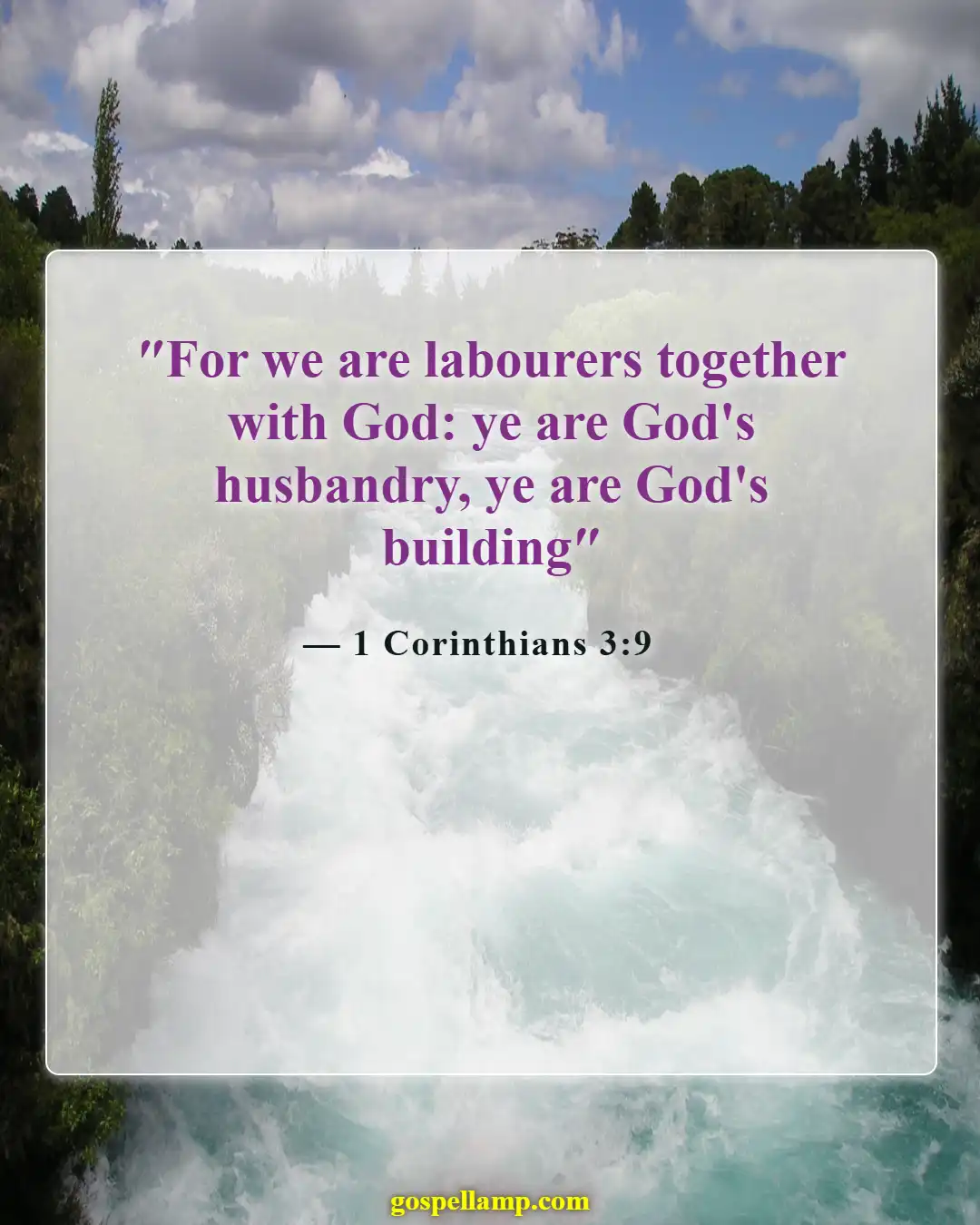 Bible Verses About Success And Hard Work (1 Corinthians 3:9)
