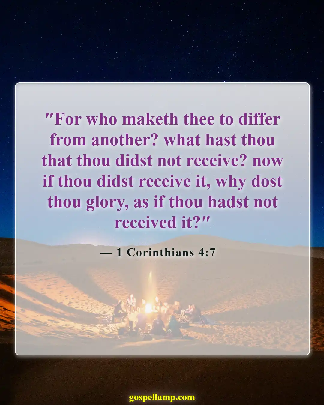 Bible Verses About Humble Yourself Under The Mighty Hand Of God (1 Corinthians 4:7)