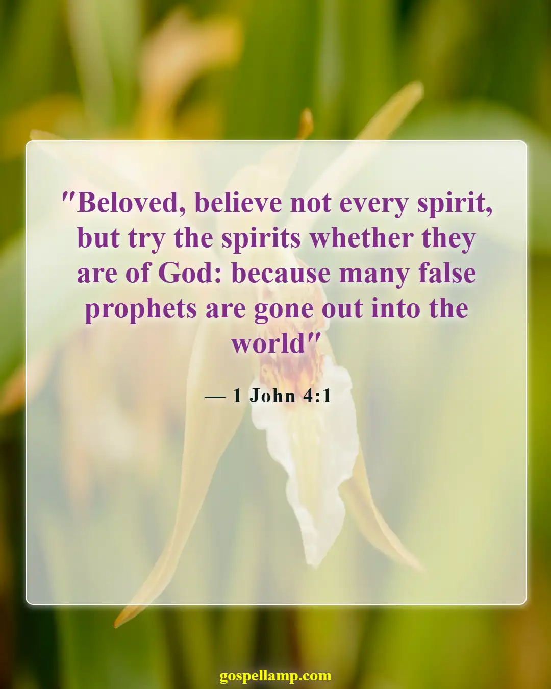 Bible Verses About Fighting Spiritual Warfare (1 John 4:1)