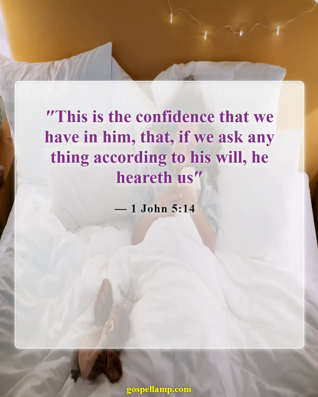 1 John 5:14 :- Confidence in approaching God through prayer