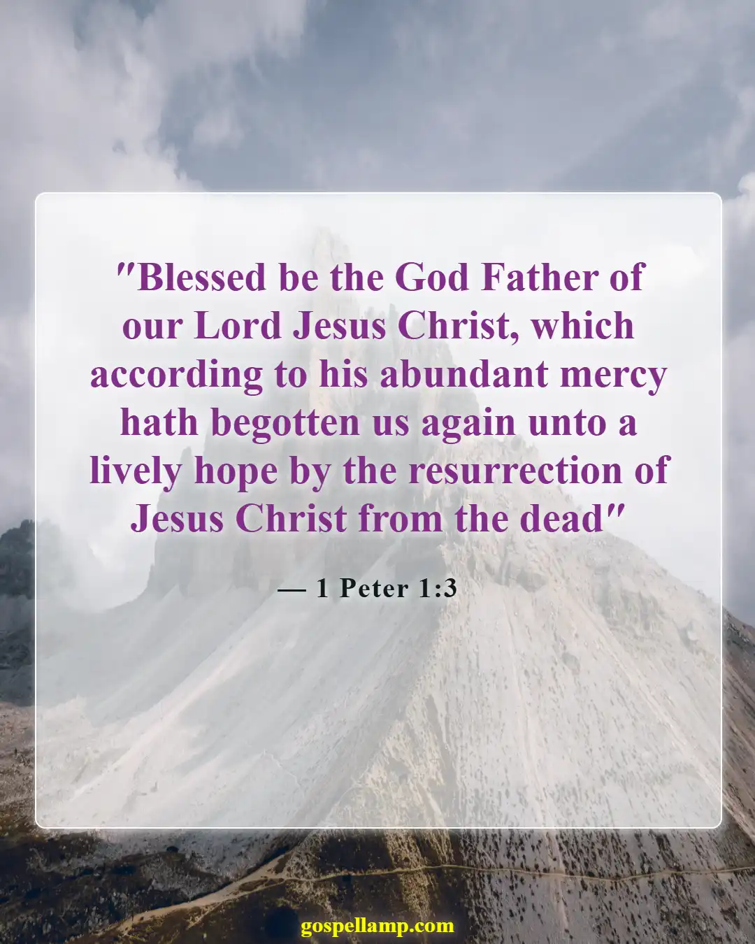 Bible Verses About Encouragement And Strength (1 Peter 1:3)
