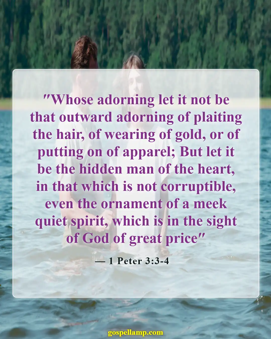 Bible Verses About Exposing Your Body (1 Peter 3:3-4)