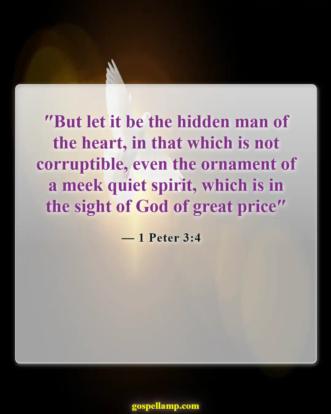 Bible Verses About Physical Appearance (1 Peter 3:4)