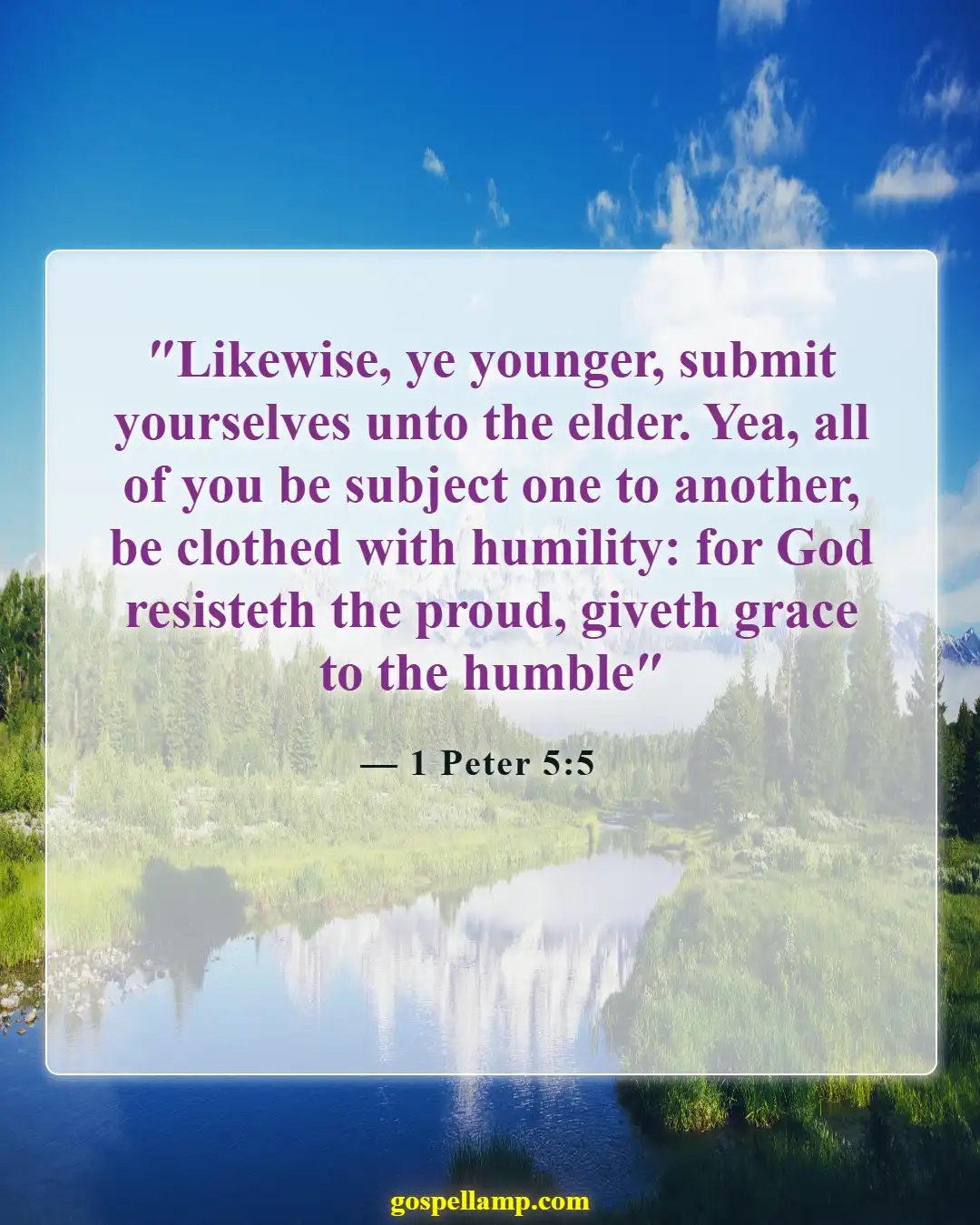 Bible Verses About Apologizing To Someone (1 Peter 5:5)
