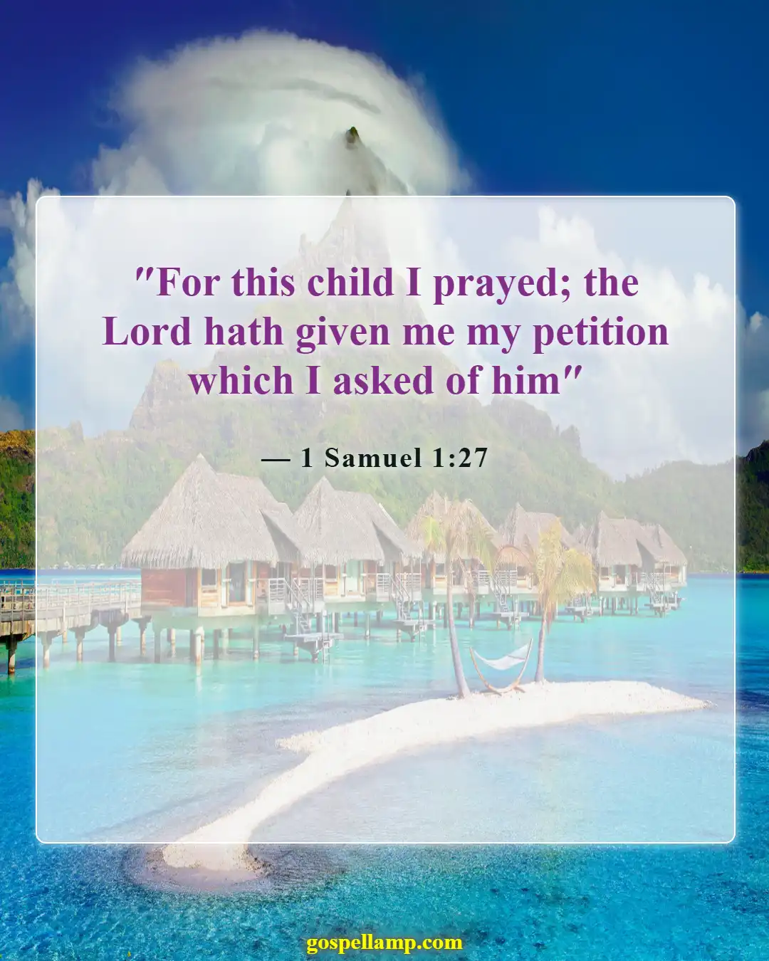 Bible Verses About Waiting For God (1 Samuel 1:27)