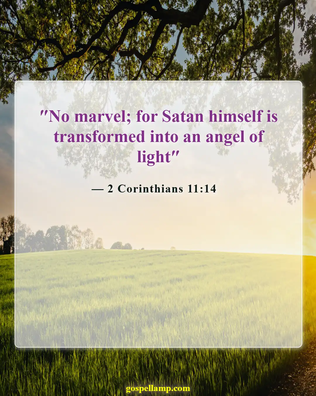 Bible Verses About Manipulation (2 Corinthians 11:14)