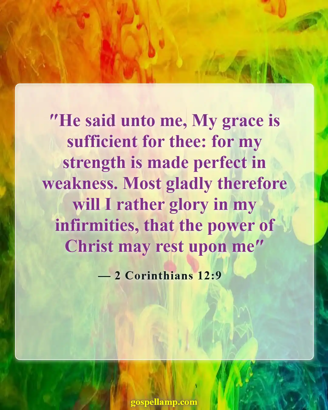 Bible Verses About Not Giving Up On A Relationship (2 Corinthians 12:9)