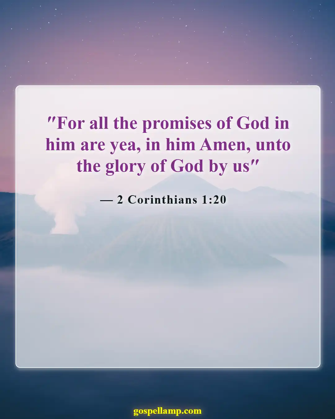Bible Verses About Excitement (2 Corinthians 1:20)
