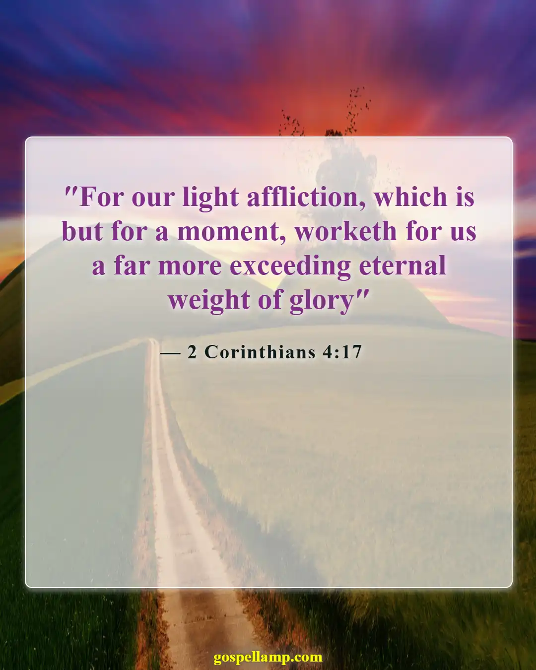Bible Verses About Faith Through Trials (2 Corinthians 4:17)