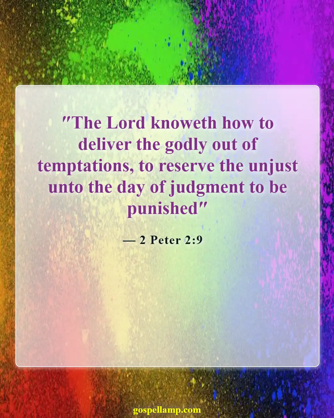 Bible Verses About Wicked Being Punished (2 Peter 2:9)