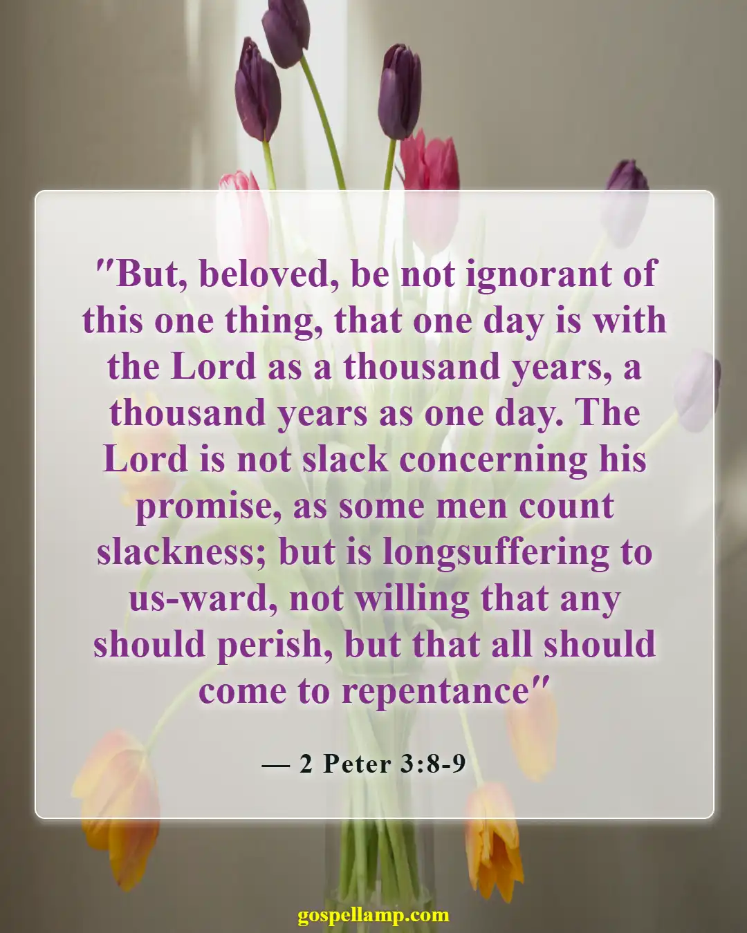 Bible Verses About Waiting For Answered Prayer (2 Peter 3:8-9)