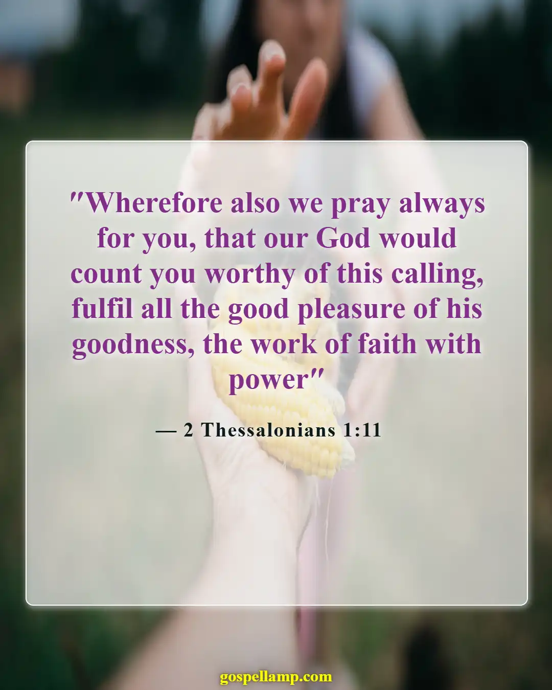 2 Thessalonians 1:11 :- Trusting God through persistent prayer and faith