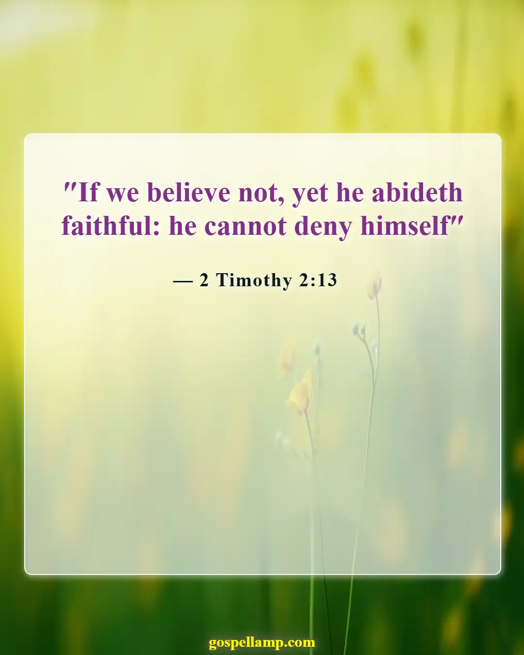 Bible Verses About Fall (2 Timothy 2:13)