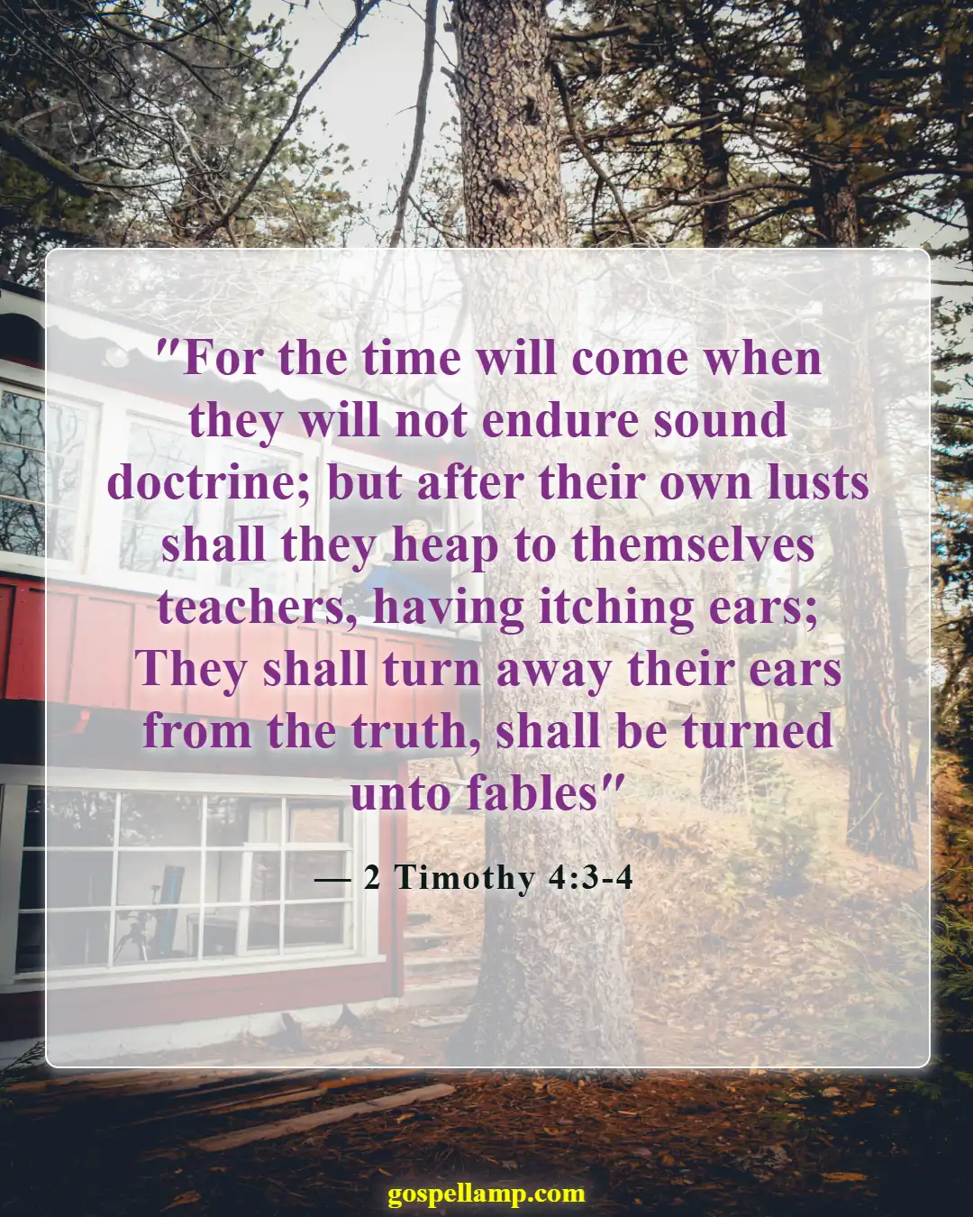 Bible Verses About Fall (2 Timothy 4:3-4)