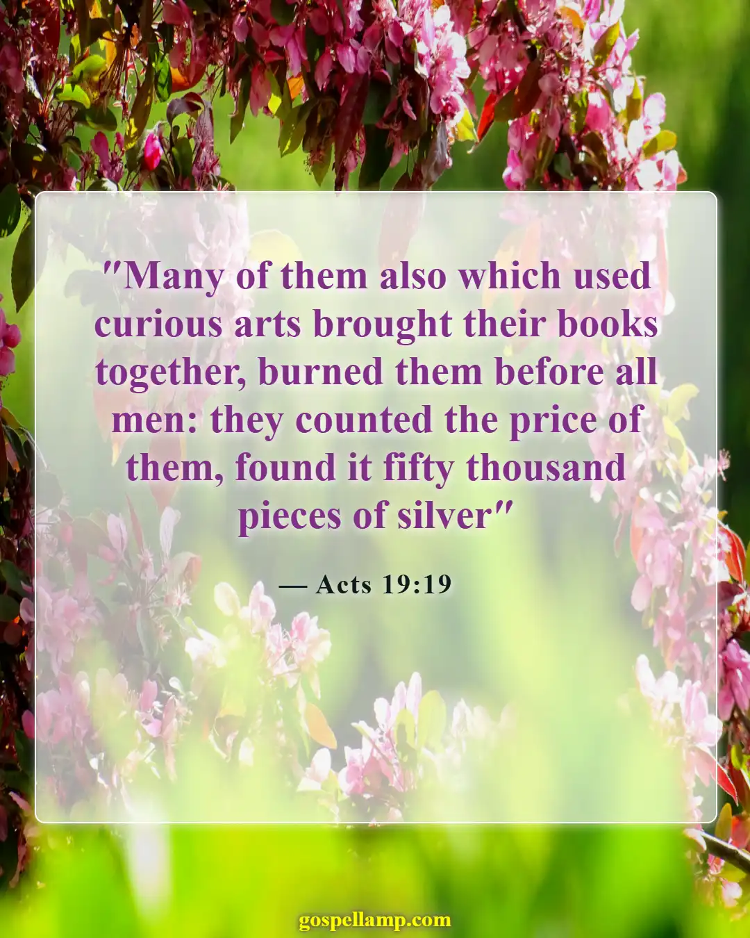 Bible Verses About Magic (Acts 19:19)