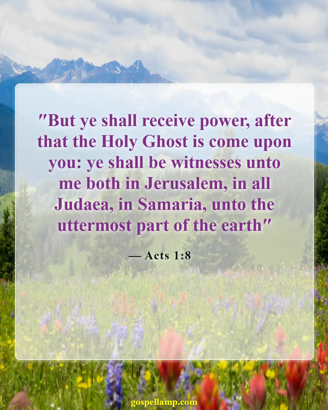 Bible Verses About Spiritual Paralysis (Acts 1:8)