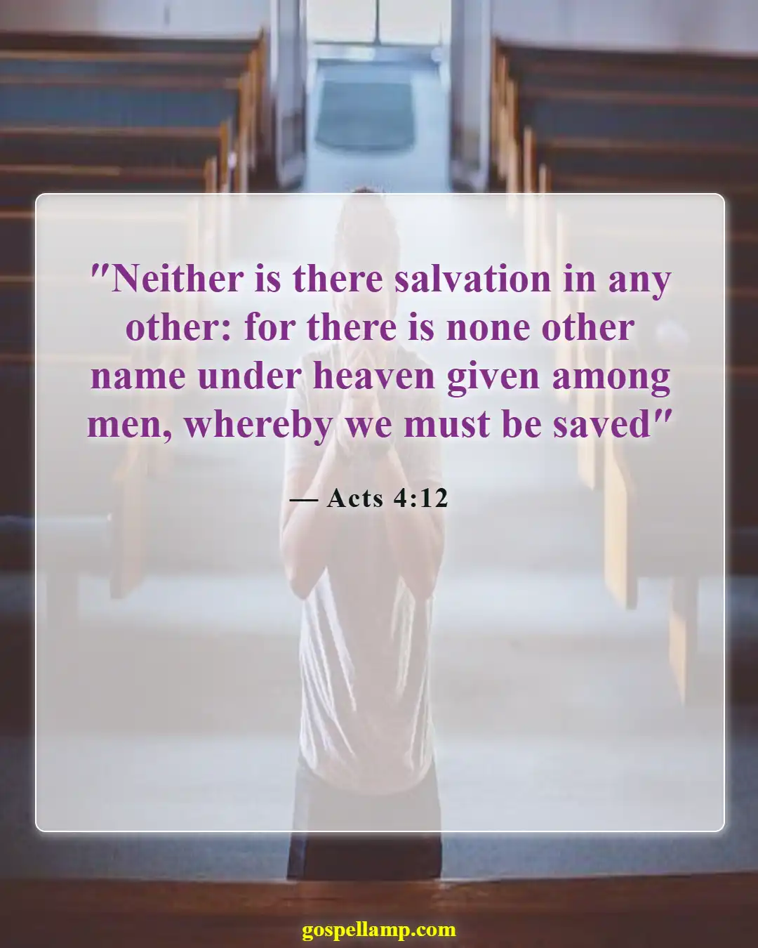 Bible Verses About Sin And Hell (Acts 4:12)