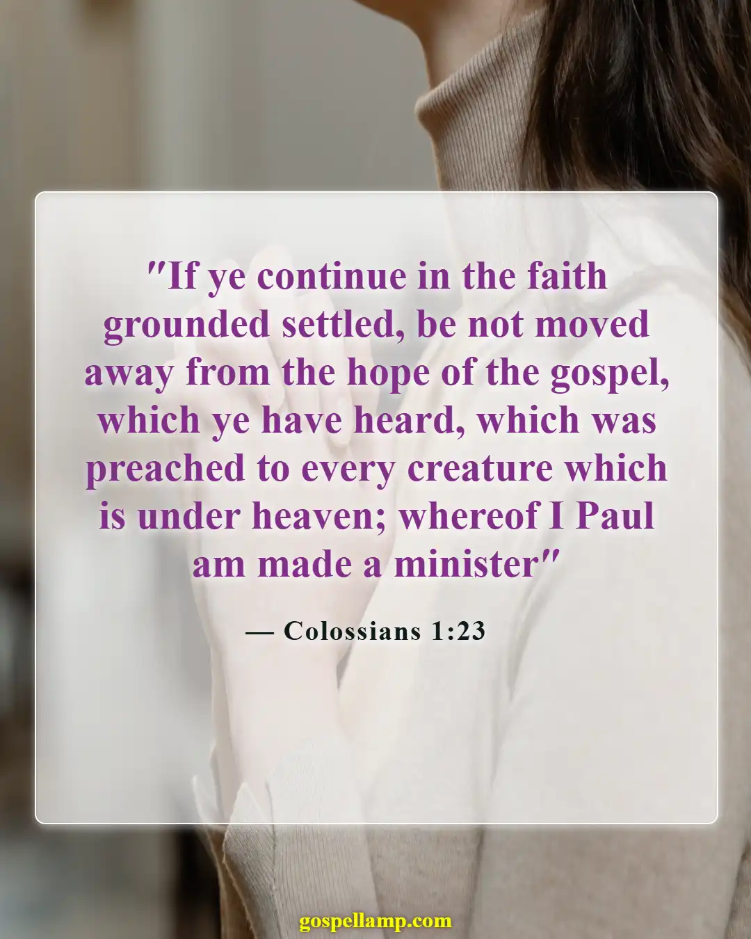 Bible Verses About Anchors (Colossians 1:23)