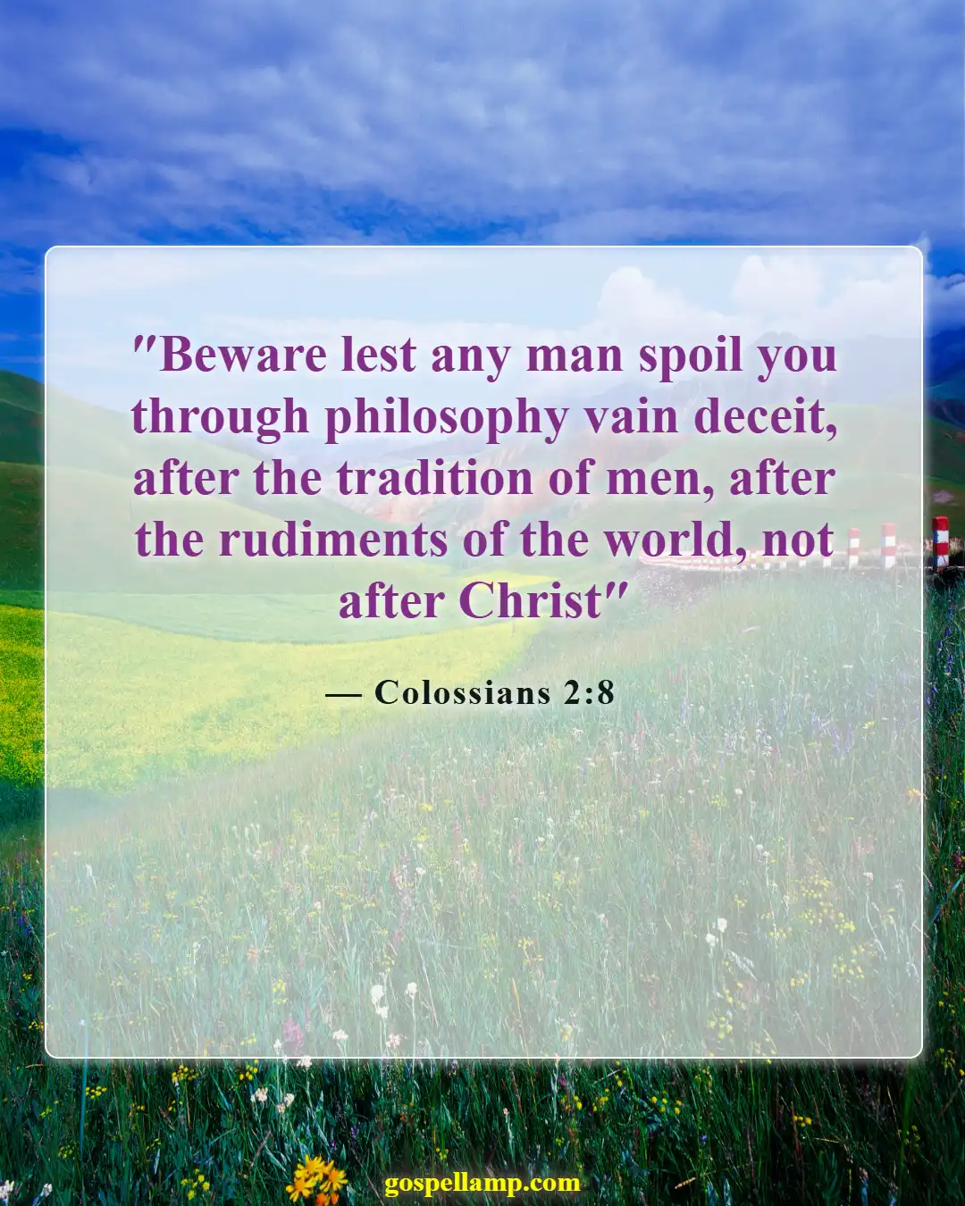 Bible Verses About Manipulation (Colossians 2:8)
