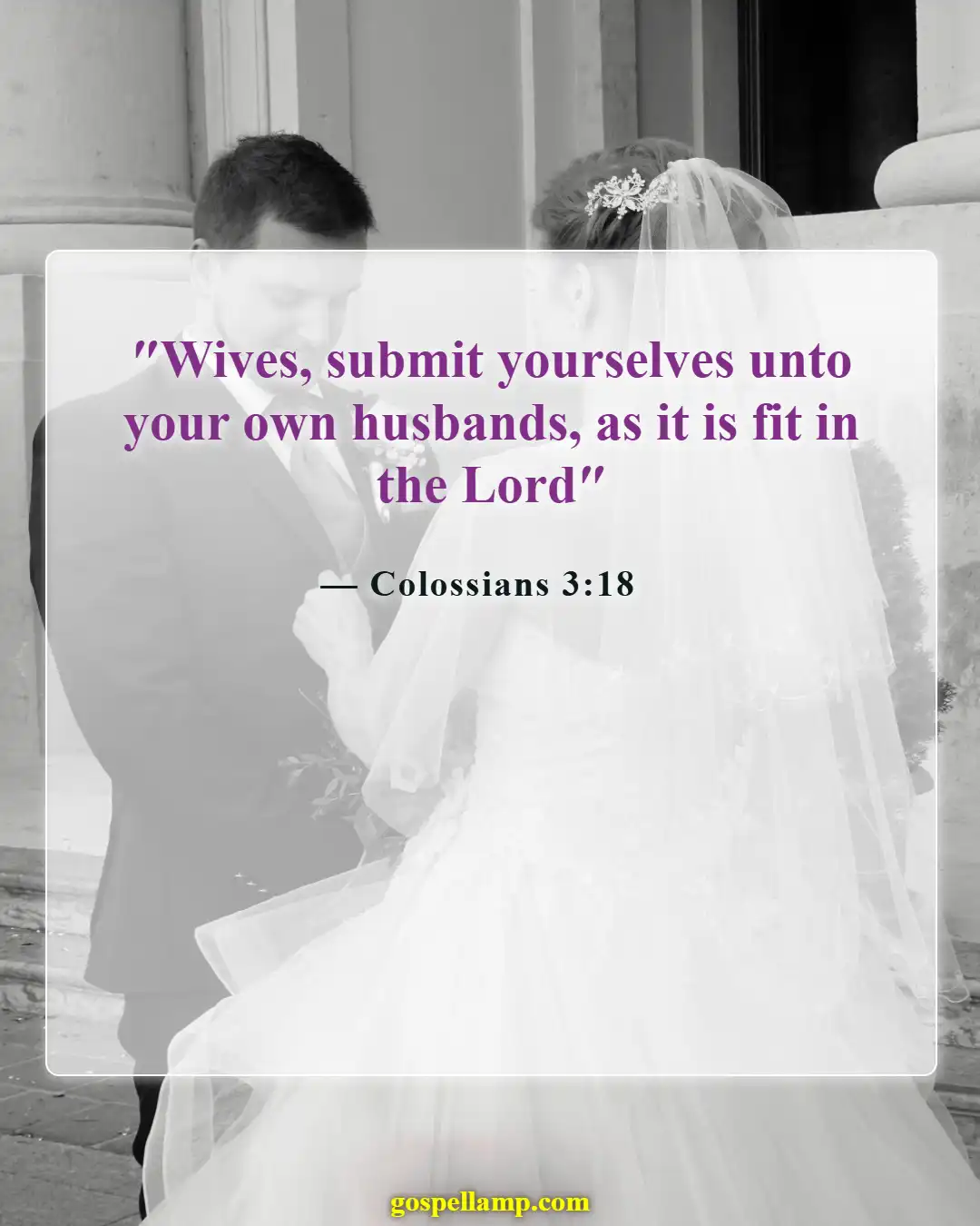 Bible Verses About Husband Being Spiritual Leader (Colossians 3:18)