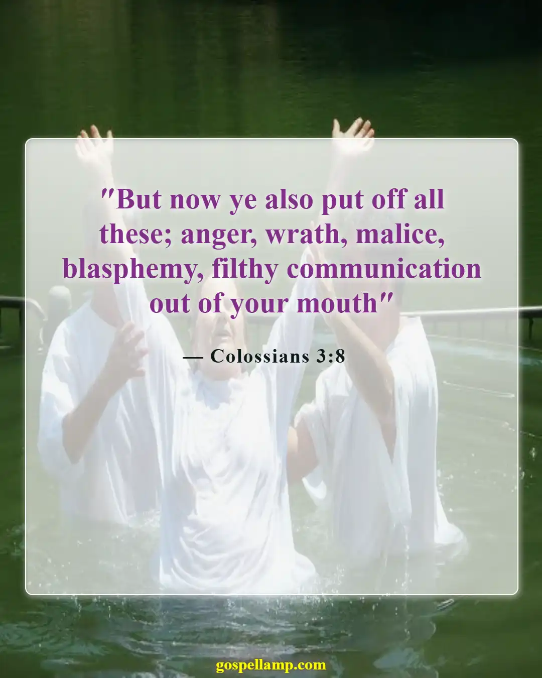 Bible Verses About Be Angry But Do Not Sin (Colossians 3:8)