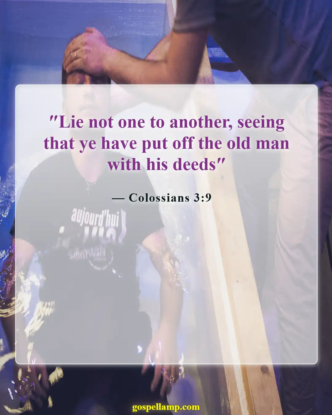 Bible Verses About Cheating And Lying (Colossians 3:9)