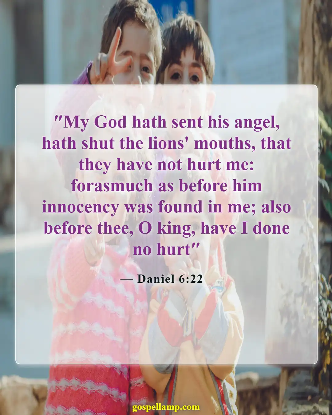 Bible Verses About Enemies Defeated (Daniel 6:22)