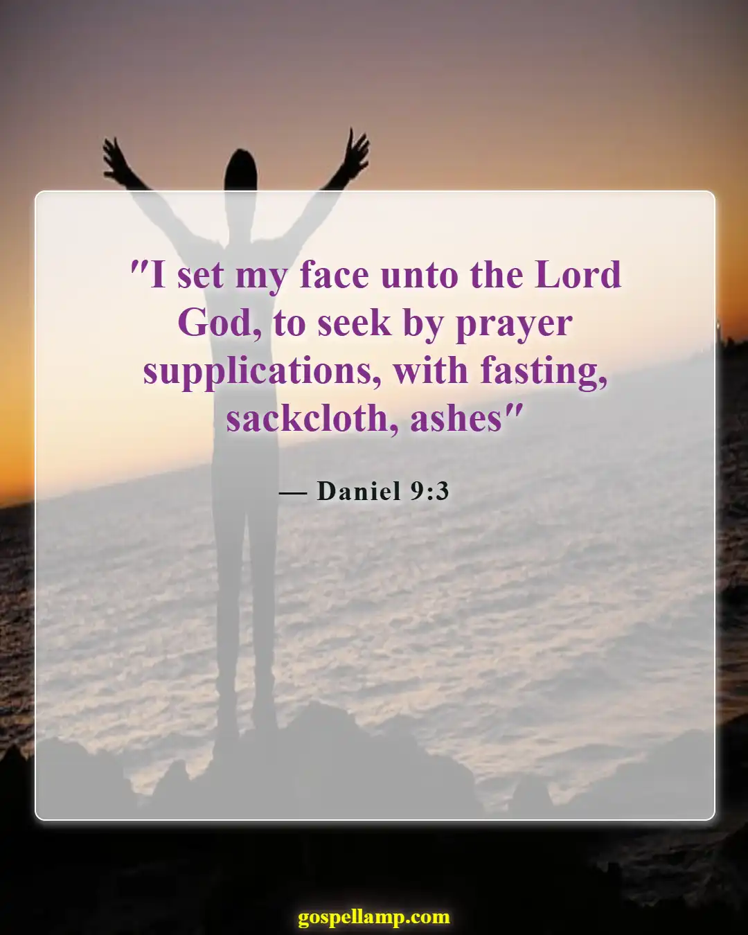 Daniel 9:3 :- Seeking God through prayer and fasting