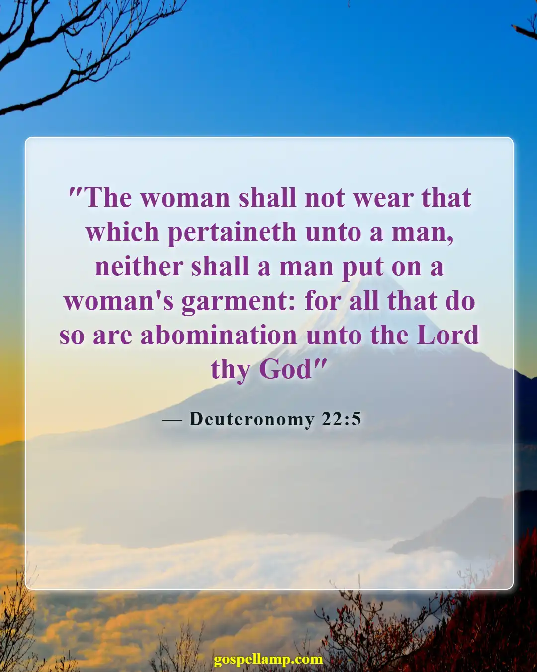 Bible Verses About Exposing Your Body (Deuteronomy 22:5)