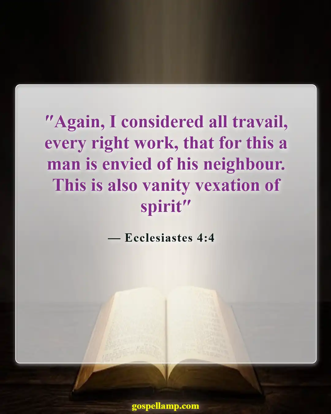 Bible Verses About Social Media (Ecclesiastes 4:4)