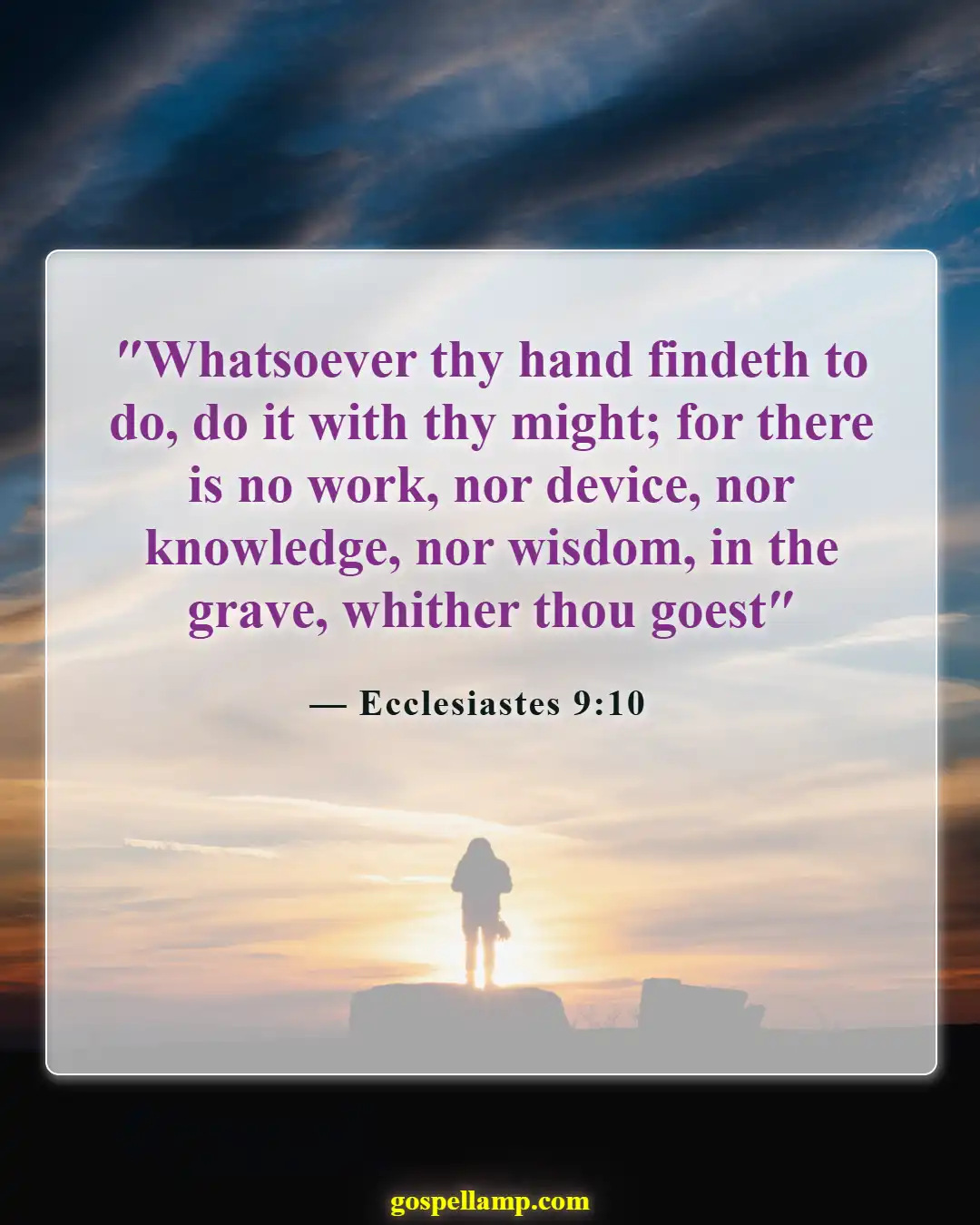 Bible Verses About Success And Hard Work (Ecclesiastes 9:10)