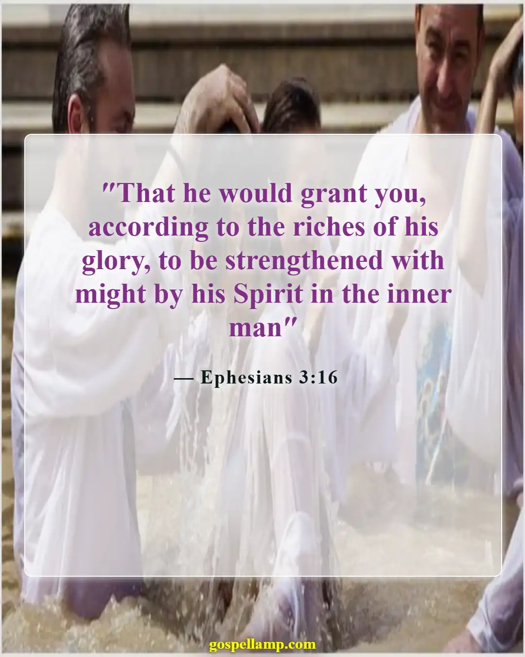 Ephesians 3:16 :- Inner strength through God's glorious riches