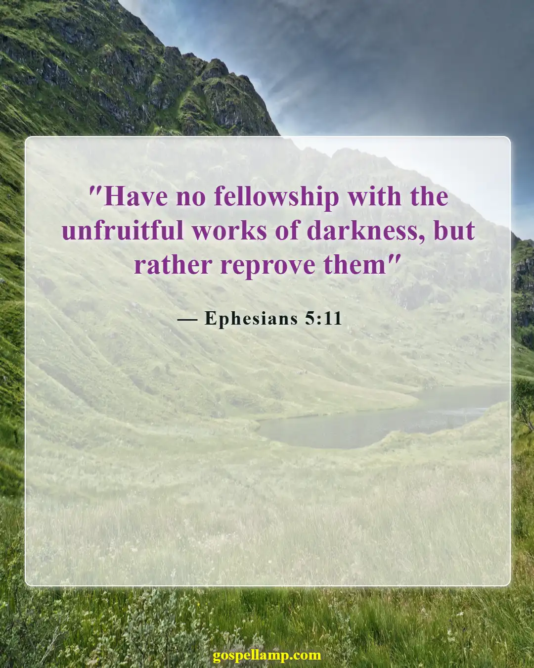 Ephesians 5:11 :- Expose darkness and seek light in marriage