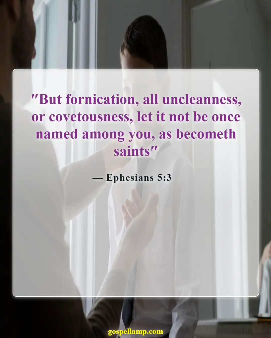 Bible Verses About Masterbation (Ephesians 5:3)
