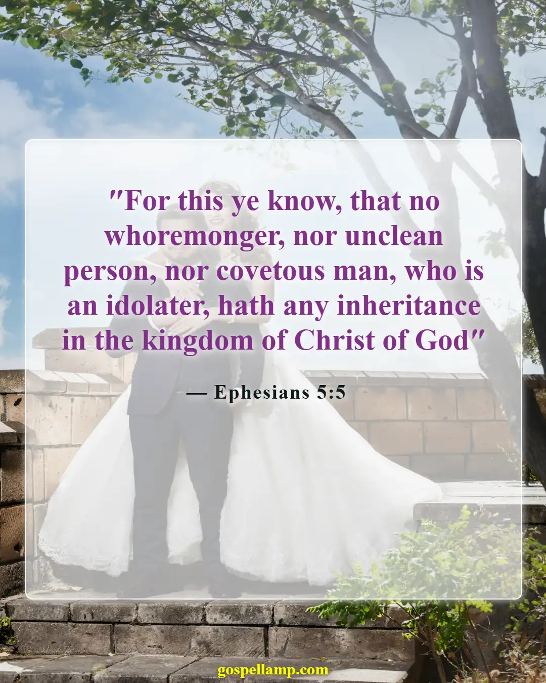 Ephesians 5:5 :- Warning Against Inheriting the Kingdom of God