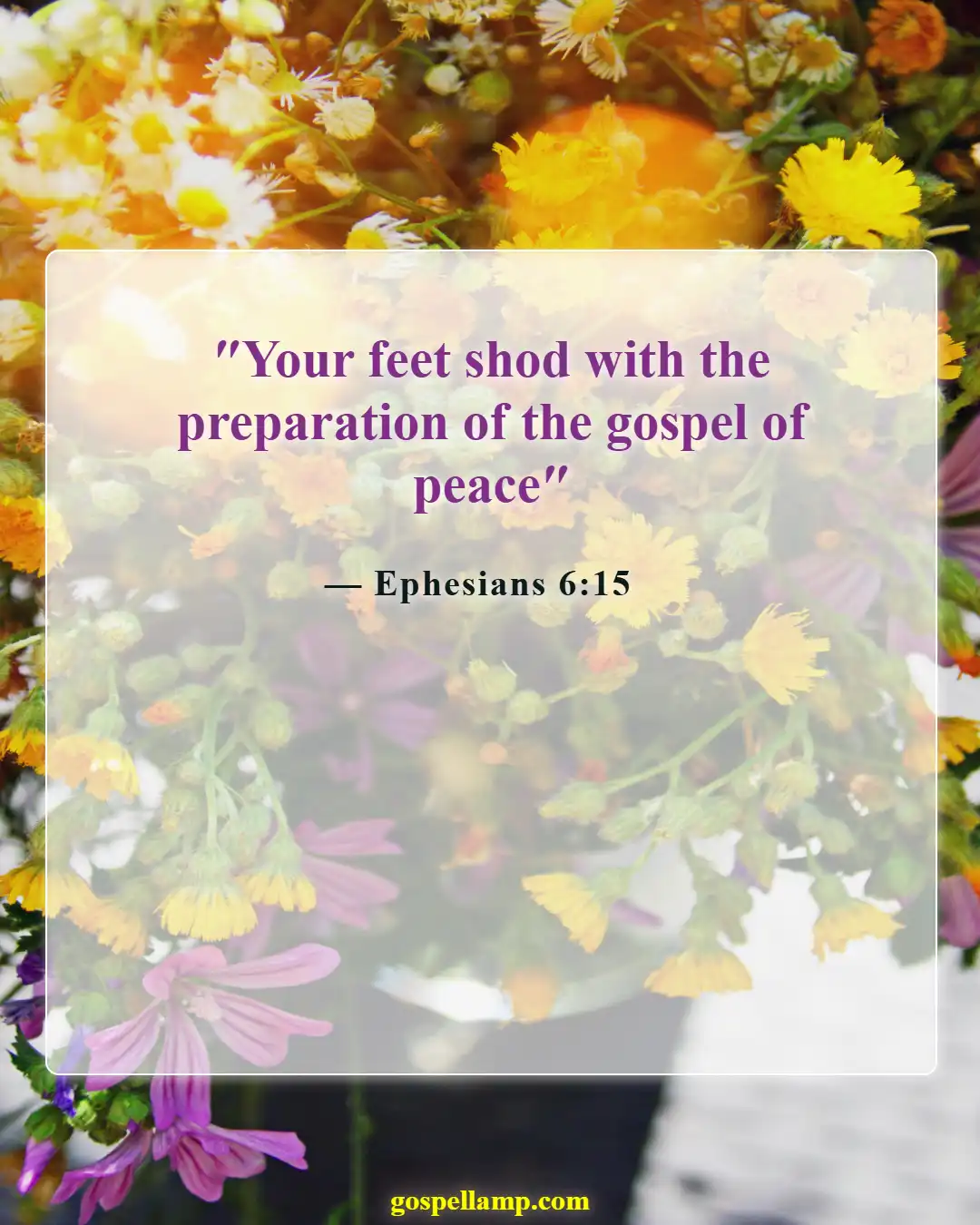 Bible Verses About A Warrior For God (Ephesians 6:15)