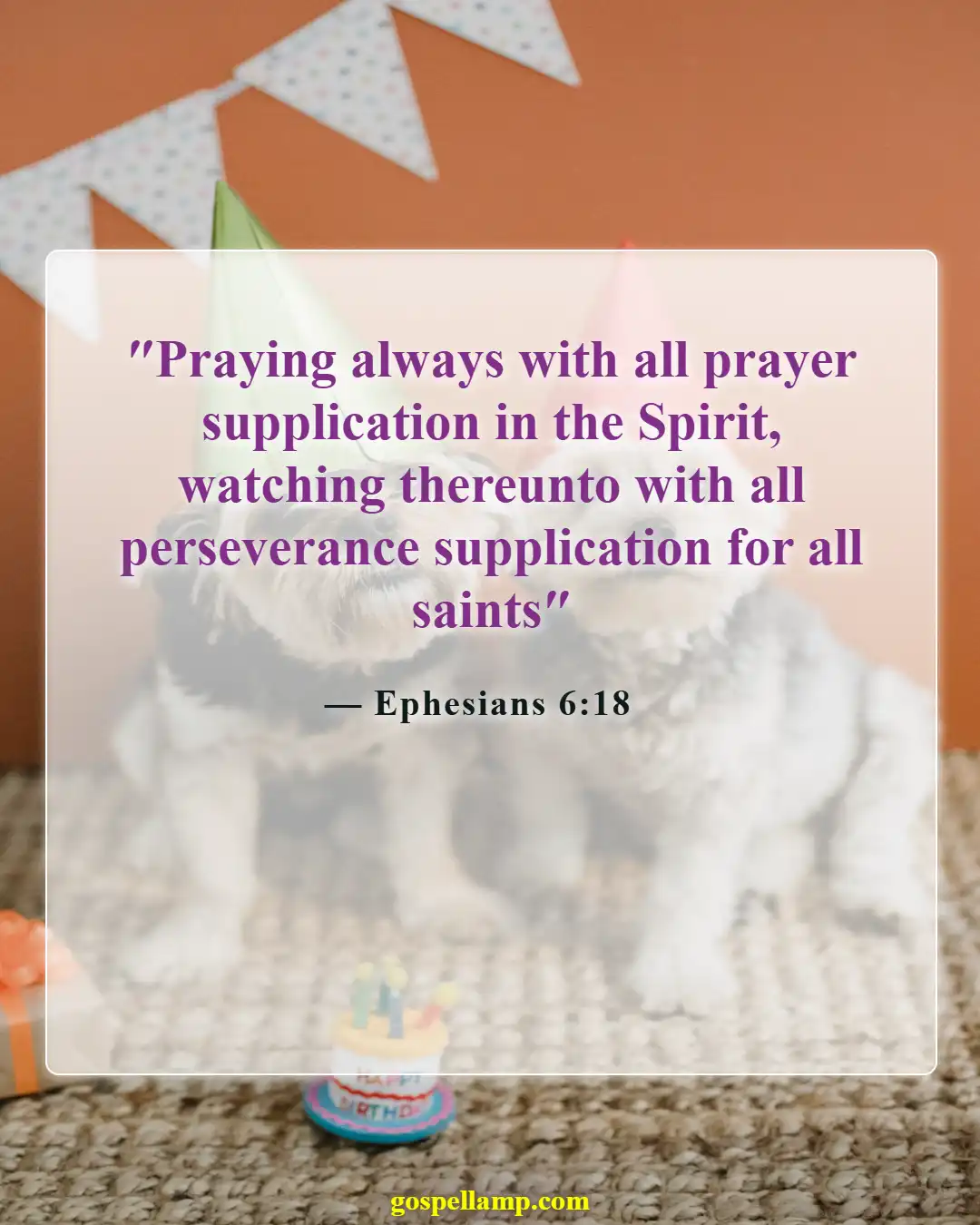 Ephesians 6:18 :- Praying for family strength and guidance
